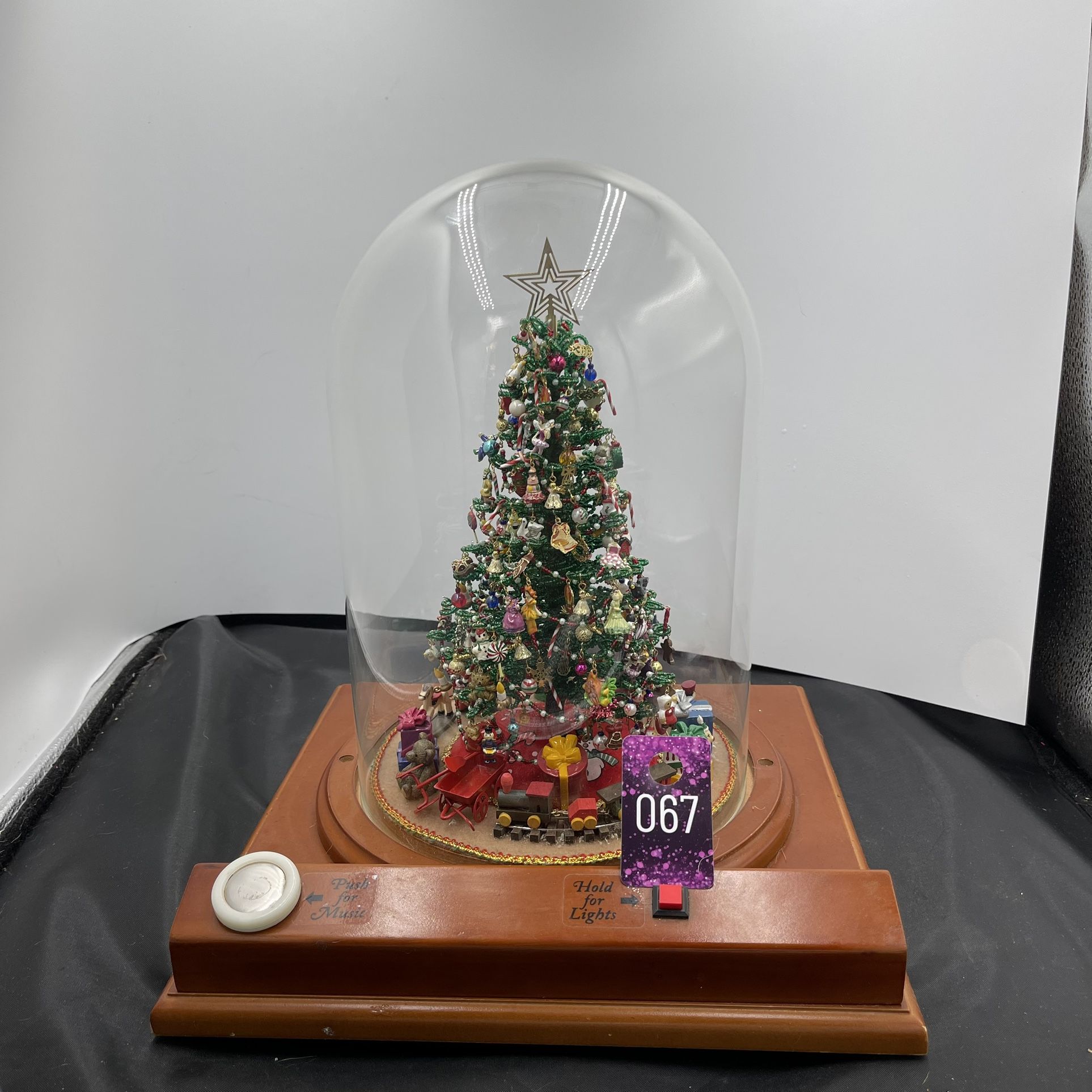 VNTG Christmas Tree Display 13.5” Tall 12” Wide