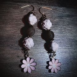 Flower Dangled Earrings 