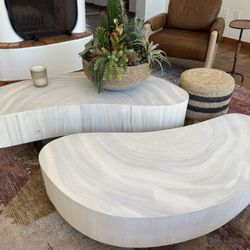 Four Hands Kidney Shaped Coffee Table