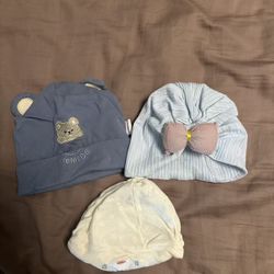 3 Baby Hats
