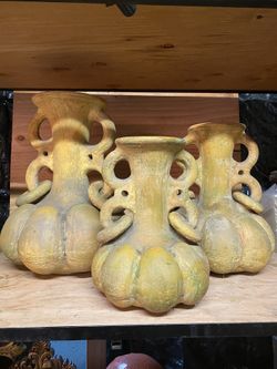 Jarrones de barro en Forma de calabaza
