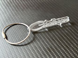 Dodge Challenger R/T Hemi Demon SRT Hellcat Mopar Laser Etched Acrylic Key Chain