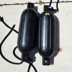 Bass Pro Shops Inflatable Boat Fenders Set Of 2 Bkack 5.5" X 20"