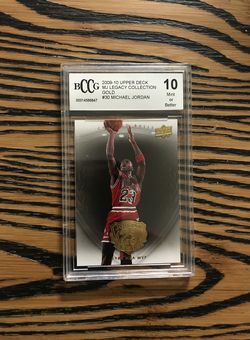  2009-10 upper deck #30 Michael Jordan legacy gold Bccg 10 Mint.