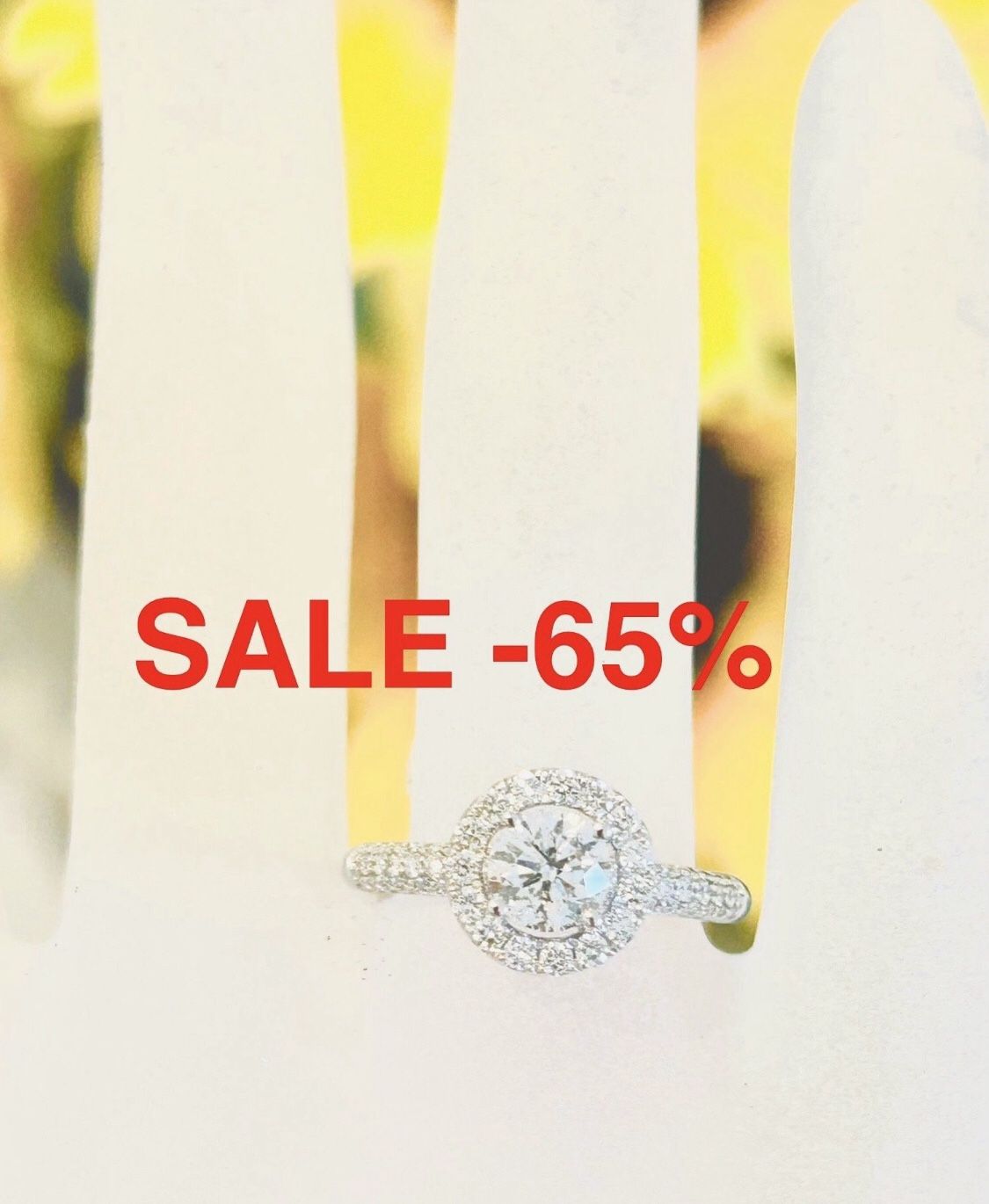 Engagement Ring Diamond Ring1.04 CARATS Natural Diamonds 💎 🎄 SALE -65%  FIND ANOTHER AT THIS PRICE ILL GIVE YOU $400 LESS !