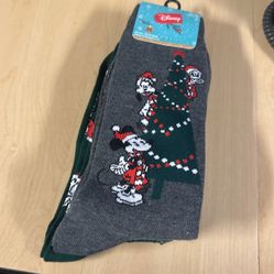 2 Pair Disney Socks