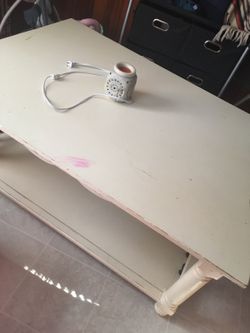 Solid Wood White Table $45