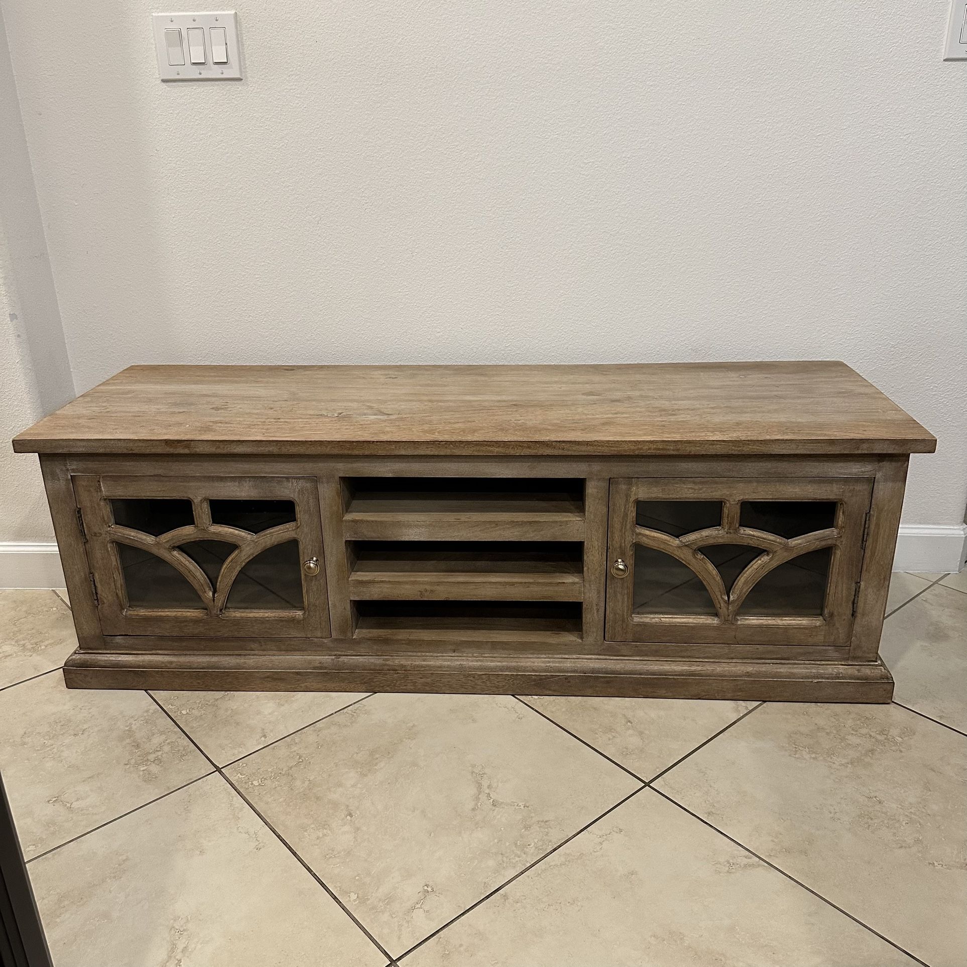 TV Stand Farmhouse Solid Wood