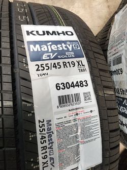 New 255 45 19 tires KUMHO EV TESLA MODEL Y LEXUS VOLVO VW