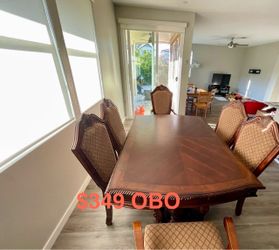 Solid Wood Dining Table with 6 Chairs – $349 OBO