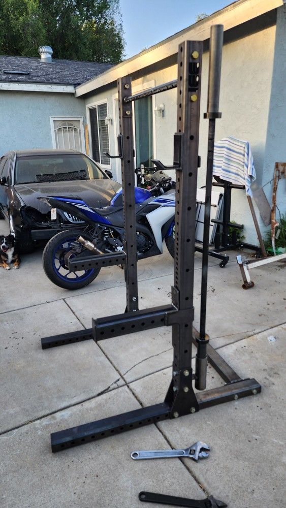 Custom Squat Rack By Barbell Ingenuity and ROGUE  Pieces