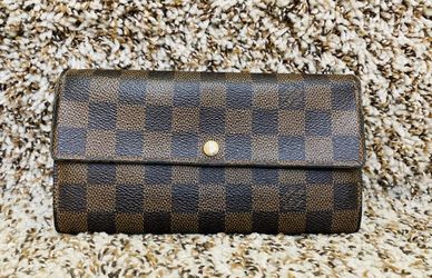 Louis Vuitton Portefeuille Sarah N61734 Brown Damier Long Wallet 11520