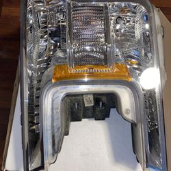 USED 2x  Full LED Headlights For 2018-2020 Ford F150 Front Lamp F-150 DRL