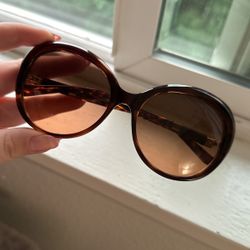 Brown Round Tory Burch Sunglasses 