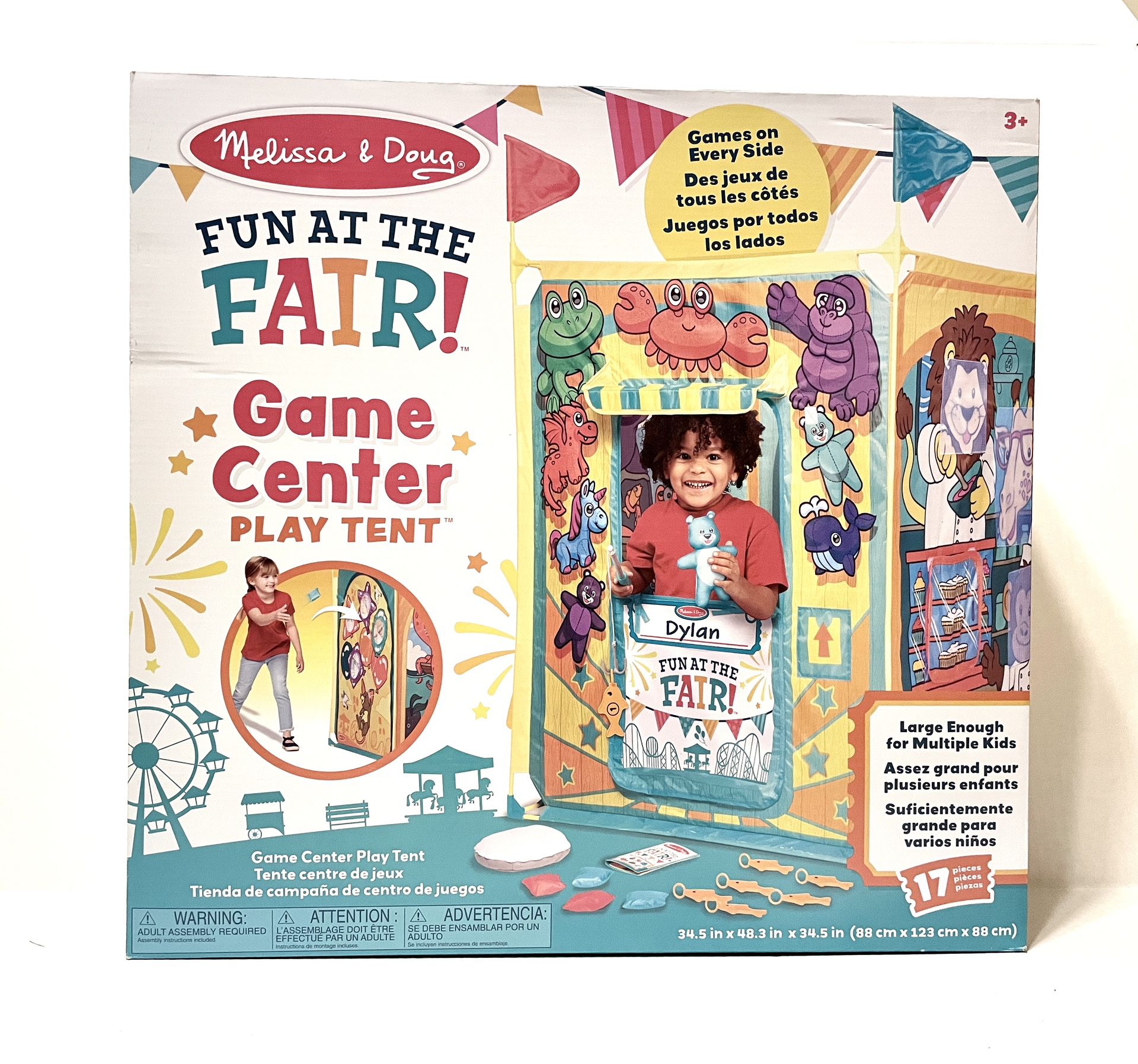 NEW Melissa & Doug Fun At The Fair Game Center Play Tent,- Great Gift!