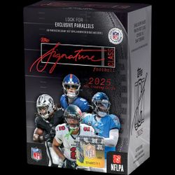 Topps signature class football value box