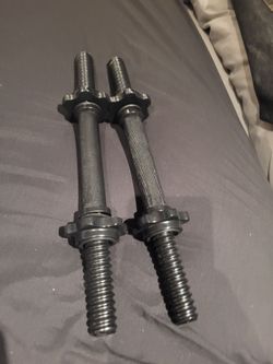 CAP Barbell 14" Regular Dumbbell Handles Adjustable Weight Black Pair like new