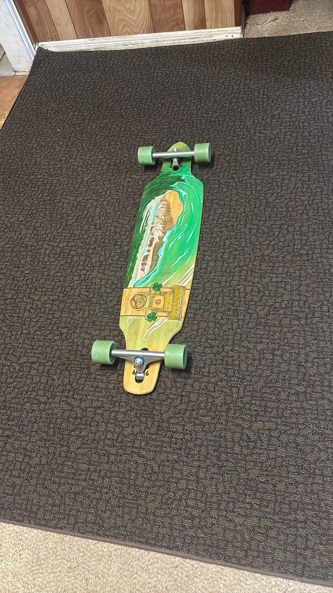 Sector 9 Blue Wave Lookout dropthrough - Patineta completa de longboard, 9.6 x 42.0 pulgadas