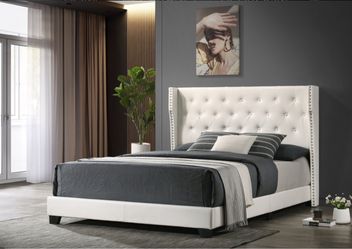Full size bed frame with mattress
