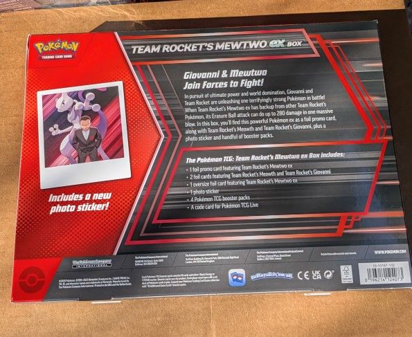 Lot Of 3 Pokemon TCG Team Rocket's Mewtwo EX Box - Destined Rivals