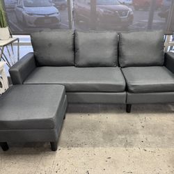 Small Couch Sofa with Ottoman 