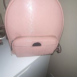 Pink New Guess Backpack Purse 