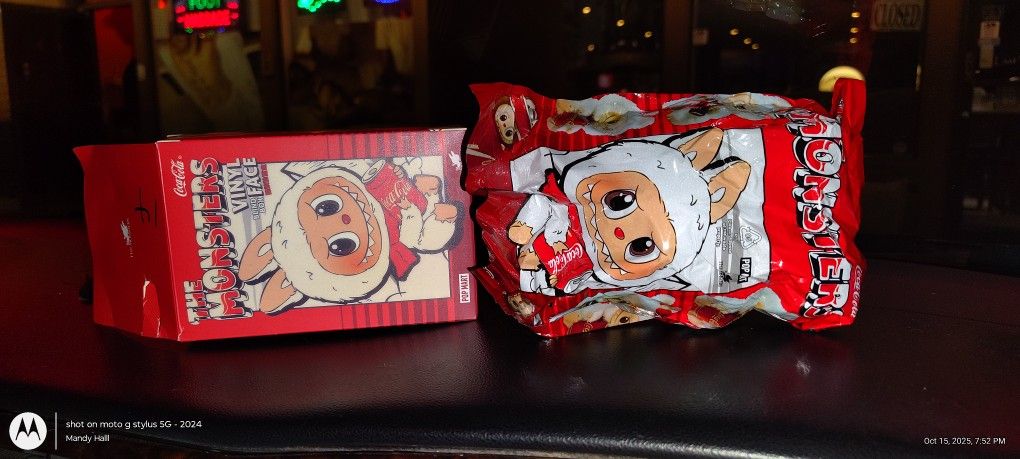 Labubu Coca Cola (Bottle) Box Opened, Bag Unopened