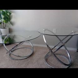 Silver Coffee tables set 