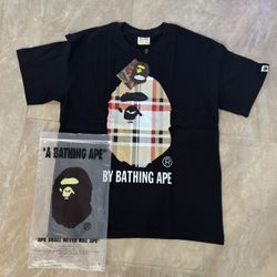 Burb Bape Tee Black, Size Medium, Brand New