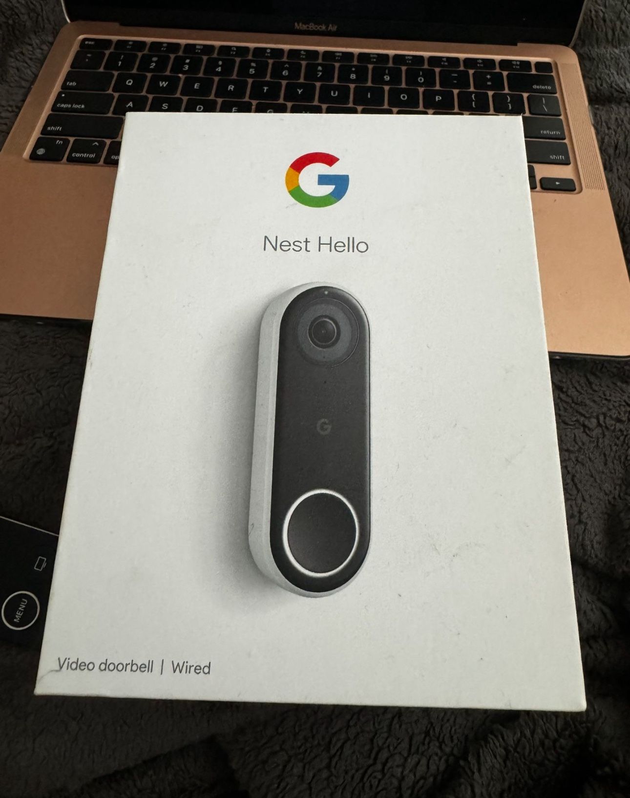 Google Nest Doorbell Wired Camera (Black)