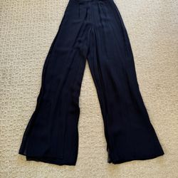 12:36 24m Chiffon-Like Flowy wide Leg Black pants/Skirt, by Cache, Size 2