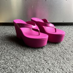 Pink Jessica Simpson Flip Flops 