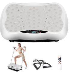 Vibration Plate Exercise Machine, Vibrating Platform for Lymphatic Drainage with 120 Speeds, Upgraded Vibrated Plates for Weight Loss, Full Body Worko