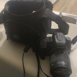 Sony A300 Camera with carrying Case and Lens And Caps 