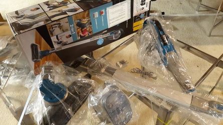 Cordless Lithium 2-IN-1 Floor Extension Stick Vacuum (Deep Ocean Blue) RETAILS NEW FOR 139.95 PLUS TAX...ITEM IS LIGHTLY USED...