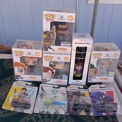 Over Whatch Pop Funkos Bundle With Hot Wheels 