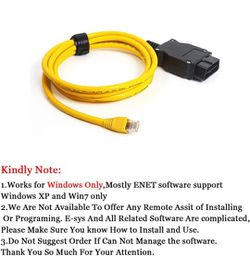 ENET OBD Cable Ethernet RJ45 to OBD2 Connector OBDII Interface F-Series ECU  Coding Programming Car Diagnostic Refresh Hidden Data Tool for Sale in  Sherman, TX - OfferUp