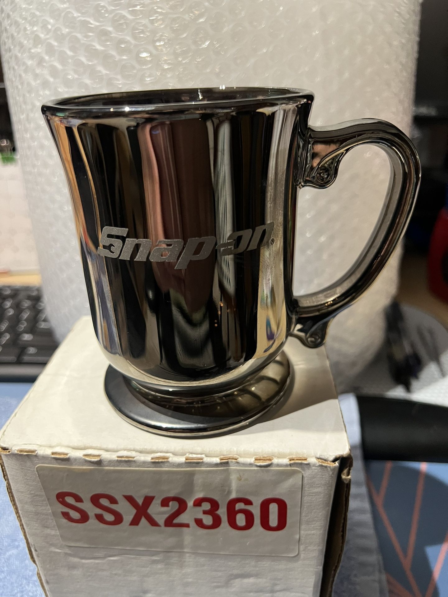 Vintage Snap-on Tools Glass Mechanics Coffee Mug. NEW Never Used