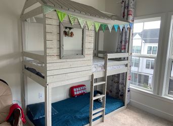 Donco bunk bed twin over twin