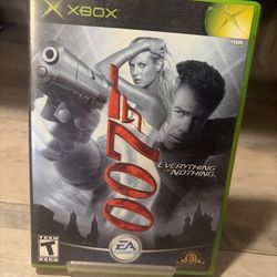 James Bond 007 • Everything Or Nothing • Xbox Video Game • Complete with Manual