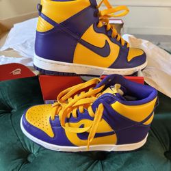 🟣🟡 Nike Dunk High (GS) – “Court Purple/Gold” – Size 6Y – Brand New in Box