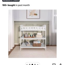 changing table with wipe caddy