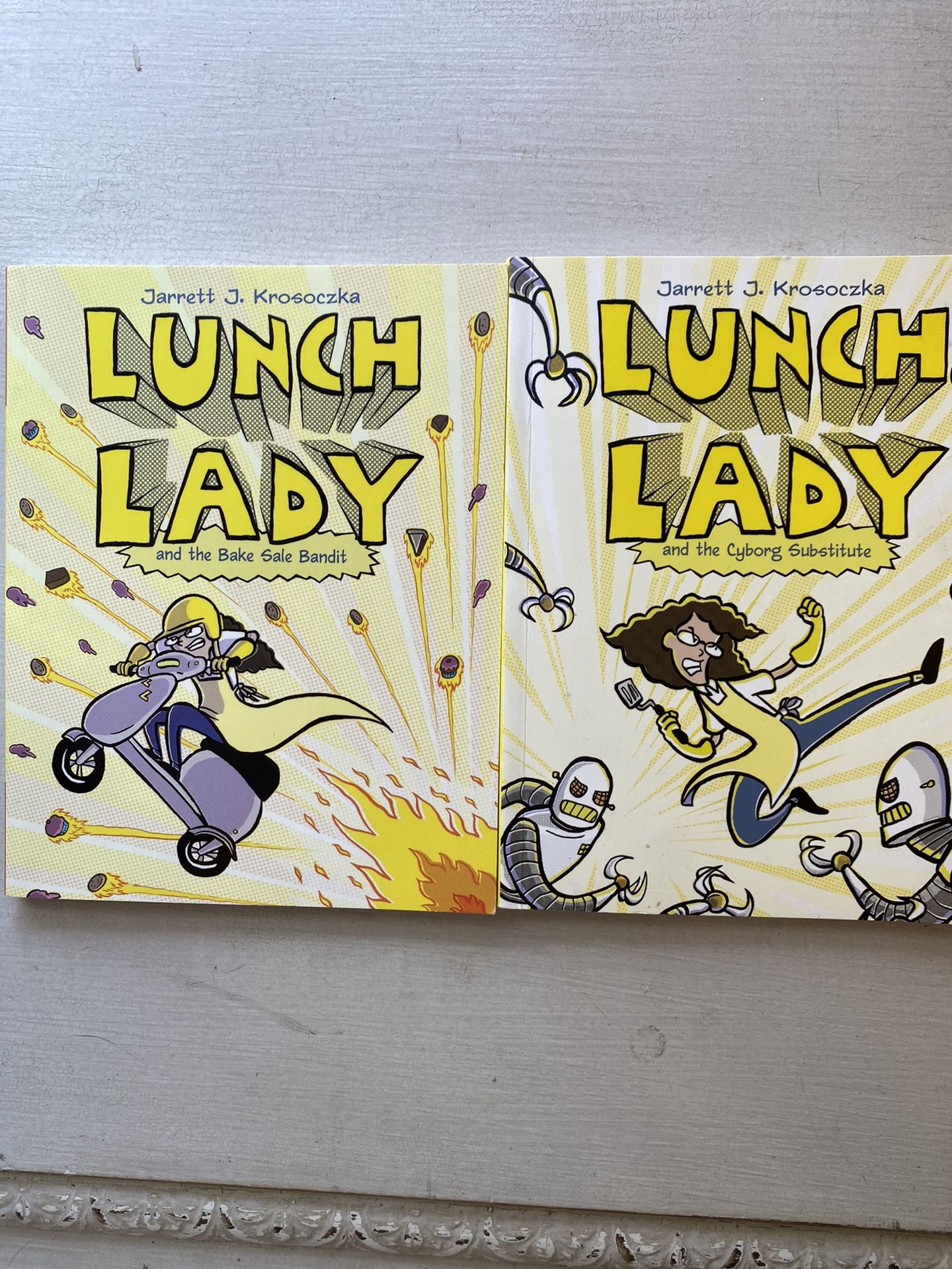 Two new graphic novel books-Lunch lady