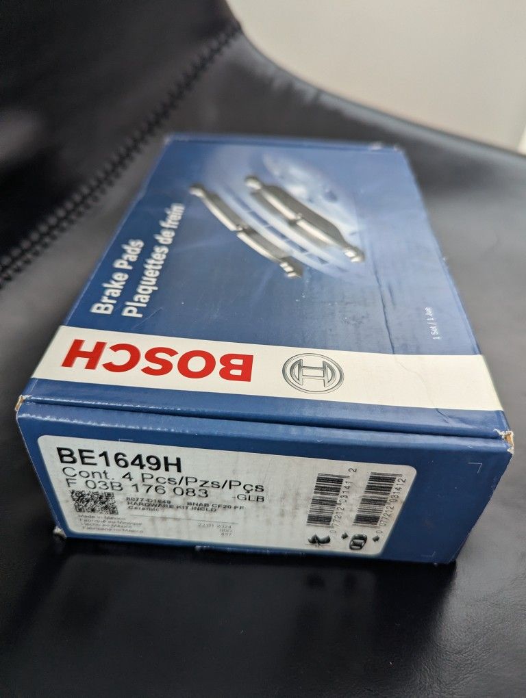 New Bosch Front Brake Pads Set BE1649H