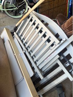 Crib with changing table