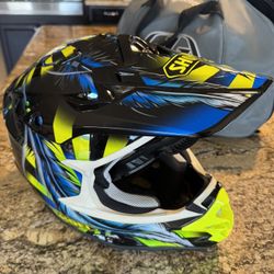 SHOEI VFX‑W GRANT 2 TC-3 Limited Helmet XL w/ Extra Insert For XXL Troy Lee Bag