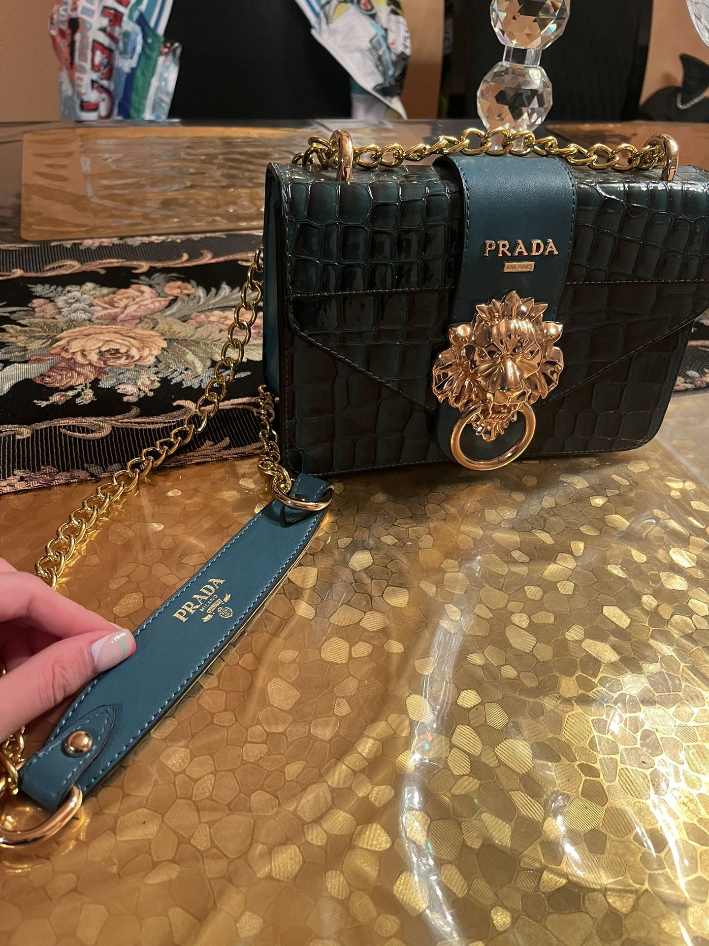 Women’s Dark Green Crossbody Bag