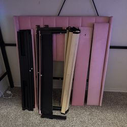Pink Twin bed frame 