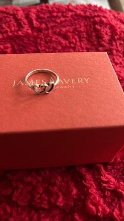 James Avery retired Double heart ring