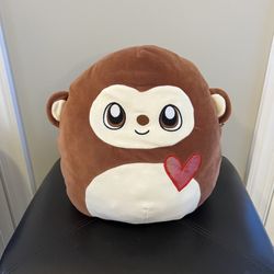 Monkey Valentine’s day Squishmallow 12”!